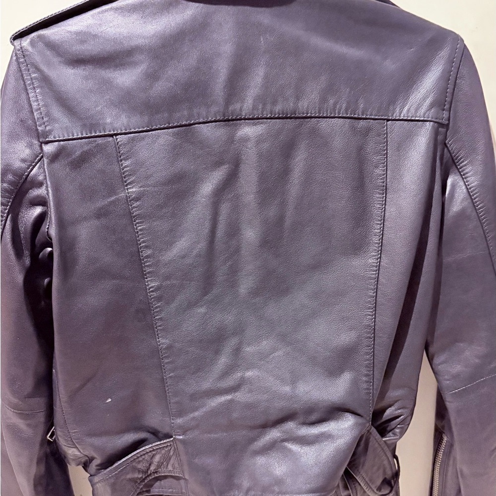 ALLSAINTS BALFERN LEATHER BIKER JACKET SIZE 10 - Picture 8 of 12